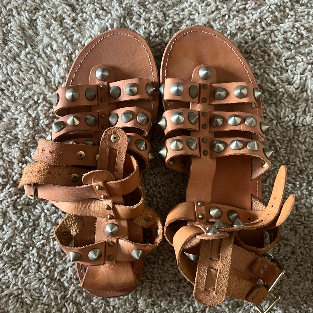 Anine bing gladiator leather studded sandals